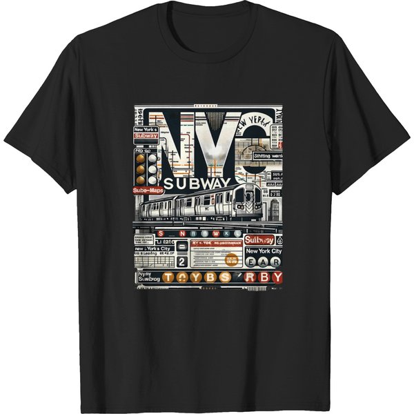 New York Subway Nyc Subway Train T-Shirts-image