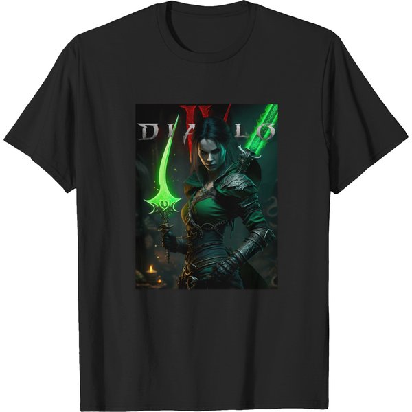 Diablo 4 Female Poison Rogue Character Design T-Shirts-image