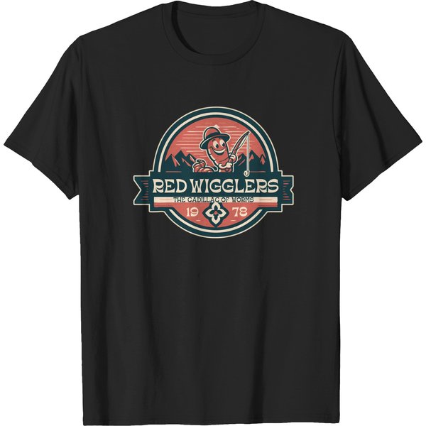 Red Wigglers 1978 T-Shirt T-Shirts-image