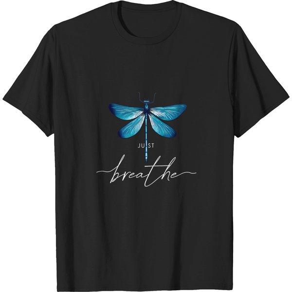 Namaste Yoga Just Dragonfly Tattoodesign Summer Breathe Meditation Yoga 1 Meditation T-Shirts-image
