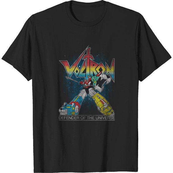 Voltron Retro Defender Rainbow T-Shirts-image