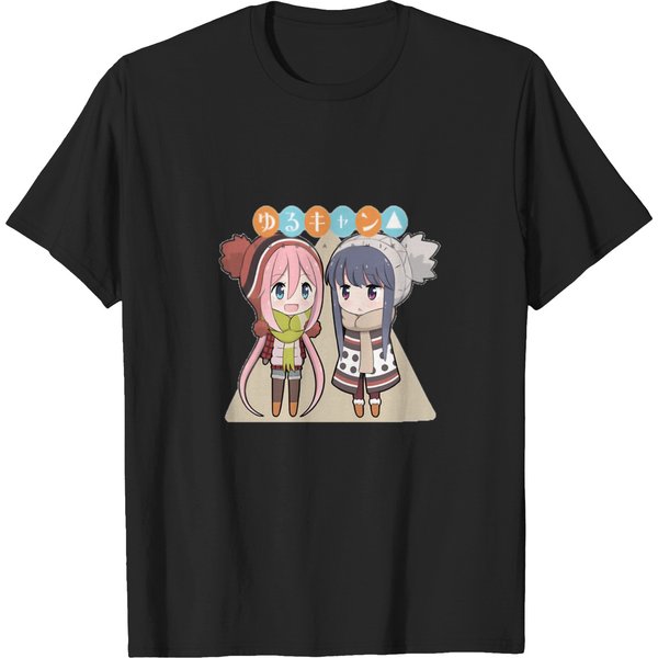 7791 Yuru Camp Main Characters Design 2 T-shirt T-shirts