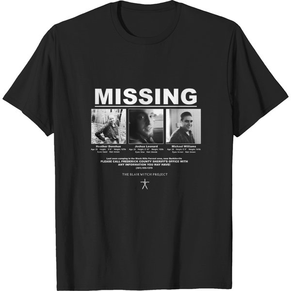 Blair Witch Missing Poster - Dark T-Shirt T-Shirts-image