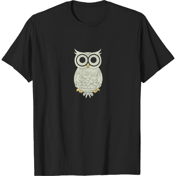 Cute Owl Illustration Owl Lovers Gift T-Shirts-image