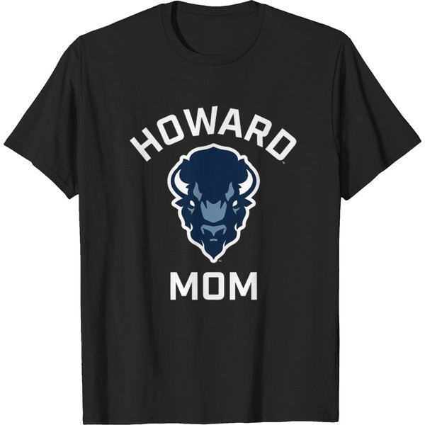 Howard University Bison Arched Mom T-Shirts-image
