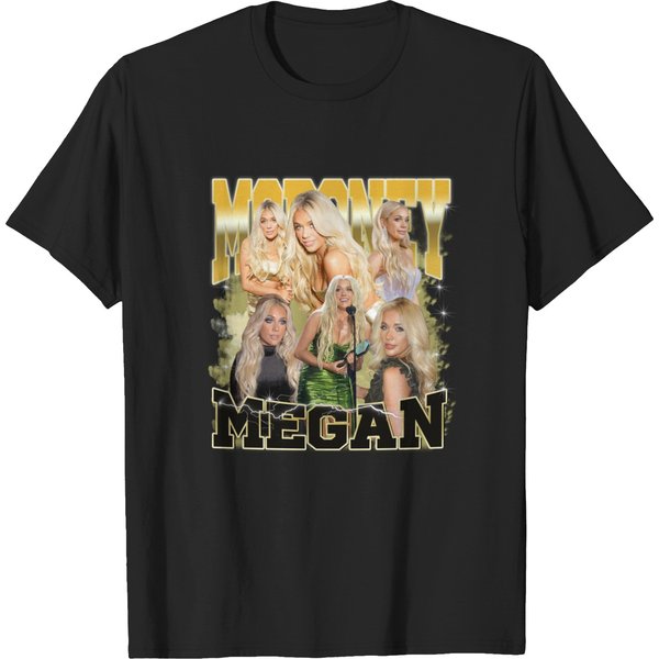 Megan Moroney Black T-Shirt Cotton Full Size Unisex S-5Xl-image