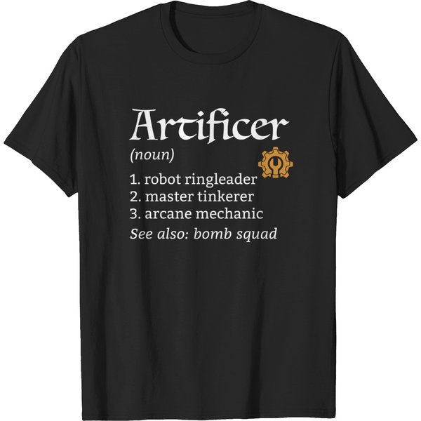 Artificer Class Definition For Dungeons And Dragons T-Shirts-image