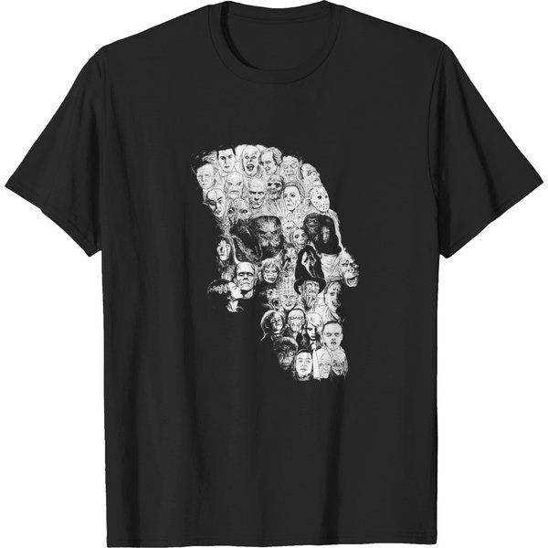 Horror Movies Character Skull T-Shirts-image
