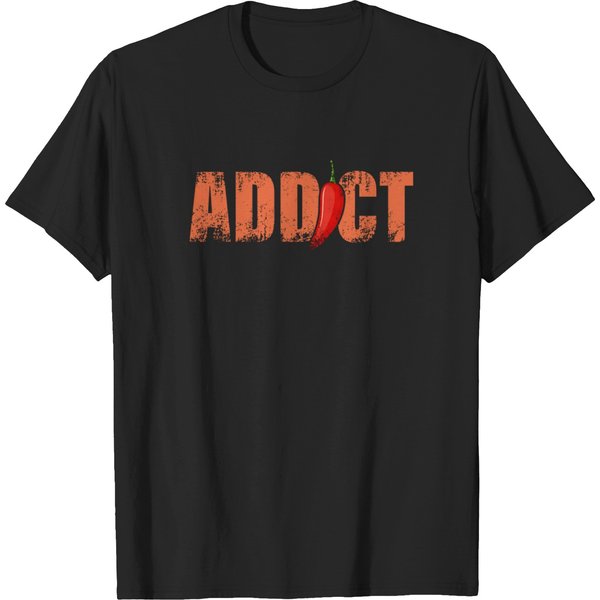 Chili Addict Chilli Lover Design T Shirts-image