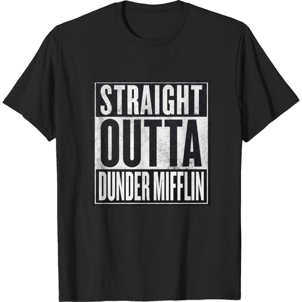 The Office - Straight Outta Dunder Mifflin - Dunder Mifflin - T-Shirt-image