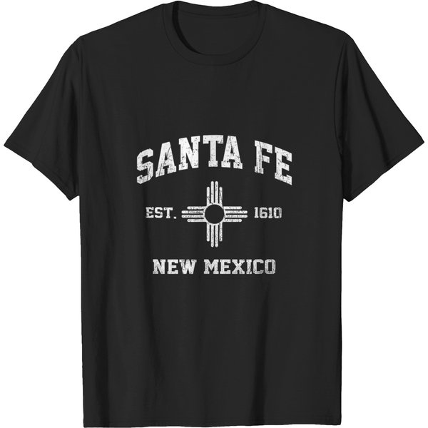 Santa Fe New Mexico Nm State Athletic Style T-Shirts-image