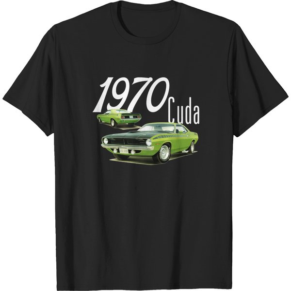 1970 Aar Cuda Hemi Vintage Muscle Cares T-Shirts-image