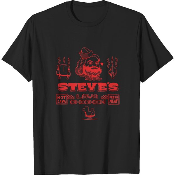 A Minecraft Movie Steve's Lava Chicken Restaurant Logo Zip Hoodie T-Shirts-image