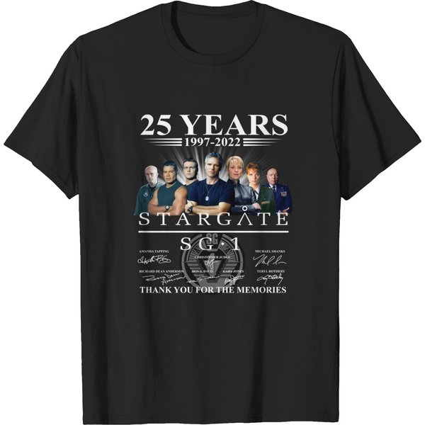 Stargate Sg1 25 Years 1997-2022 Thanks You For The Memories T-Shirts-image