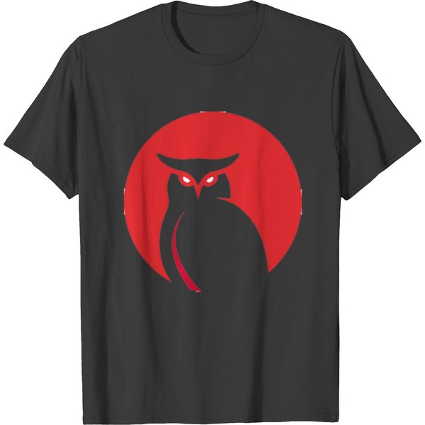 Owl Red T Shirts-image