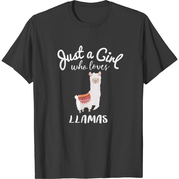Just A Girl Who Loves Llamas T Shirts-image