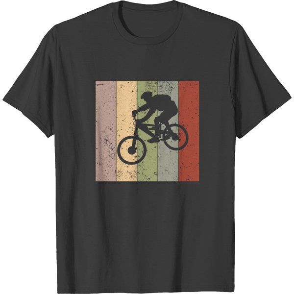 Downhill Mountain Biker Sunset Gift T Shirts-image
