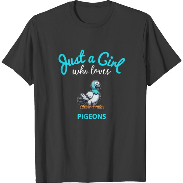 Pigeon Design For Girls | Kids Pigeon Design T Shirts-image