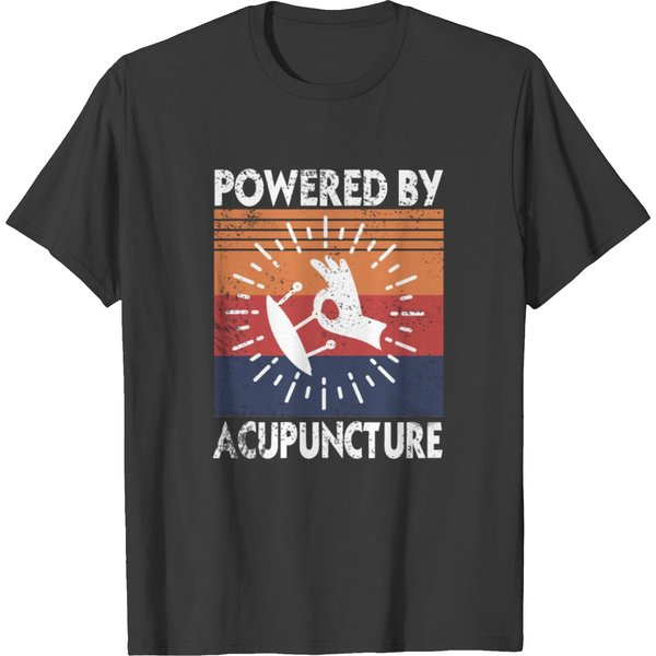 Powered By Acupuncture T Shirts-image