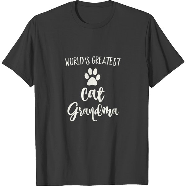 Cat Grandma Greatest Cat Grandma T Shirts-image