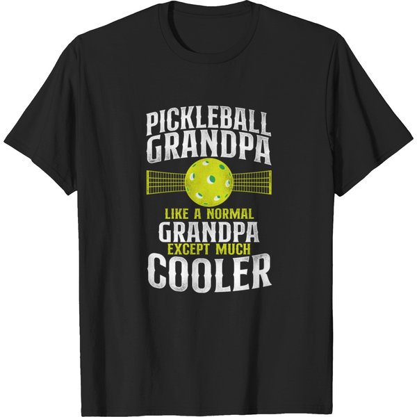 Pickleball Grandpa Pickleball T Shirts-image