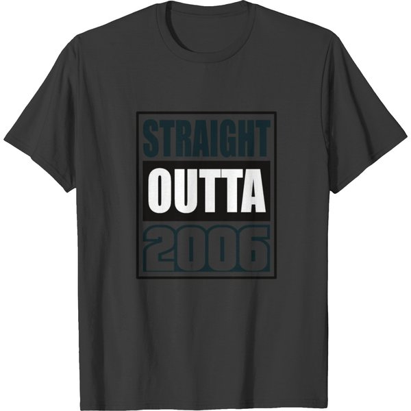 Born In 2006 Birthday T-Shirt - Straight Outta 2006-image