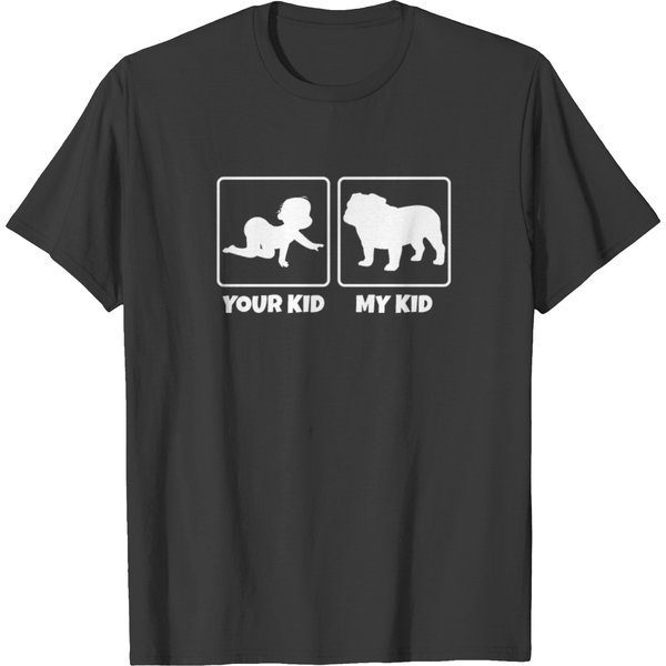 Your Kid My Kid English Bulldog T Shirts-image