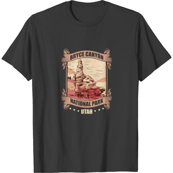 Bryce Canyon National Park Tourist Spot America T Shirts-image