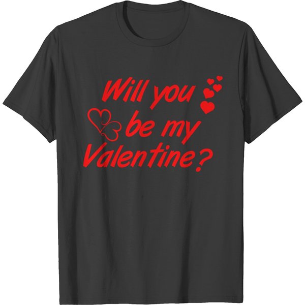 Will You Be My Valentine Vector T Shirts Design-image
