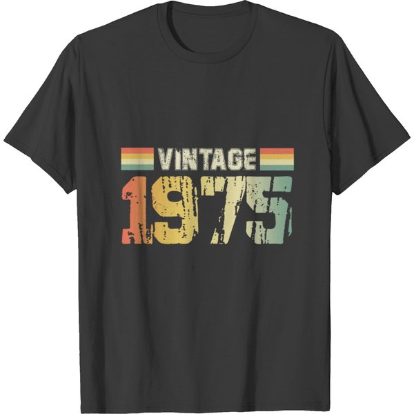 Vintage 1975, 50Th Birthday Gift Distressed Design T Shirts-image
