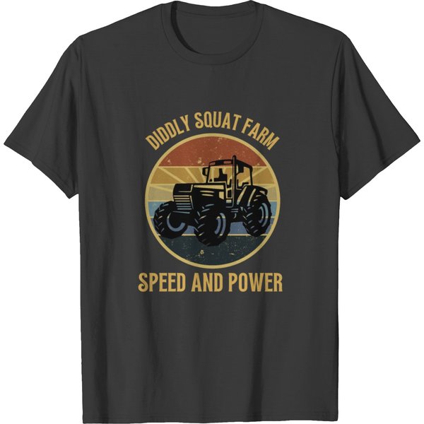 Diddly Squat Farm Speed And Power Tractor Vintage T Shirts-image