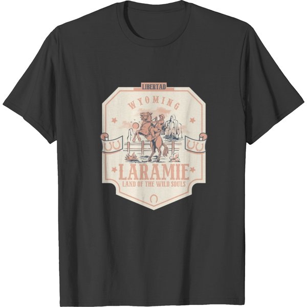 Laramie Wyoming Wild West Town T Shirts-image