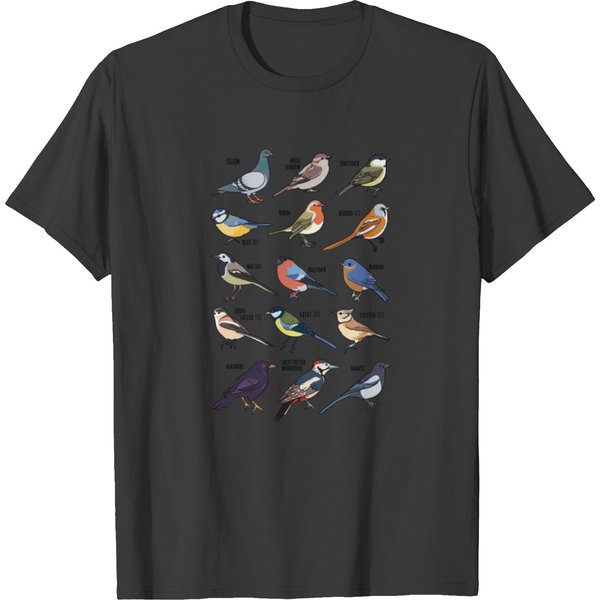 Wildlife Birds For Bird Watching Birder T Shirts-image