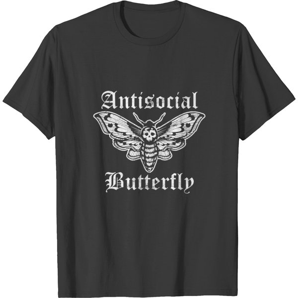 Antisocial Butterfly Introvert Distressed T Shirts-image