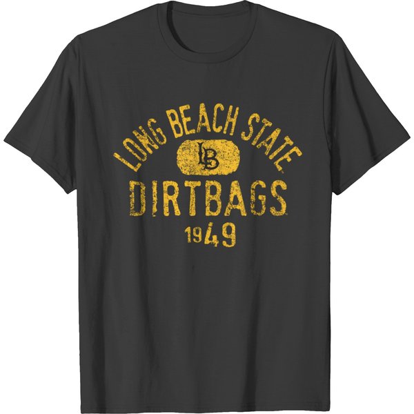Long Beach State Dirtbags Vintage 1949 Black T Shirts-image
