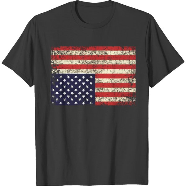 America In Distress Upside Down Flag T Shirts-image