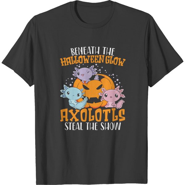Axolotl Halloween Trick Or Treat Amphibian Axolotl T Shirts-image