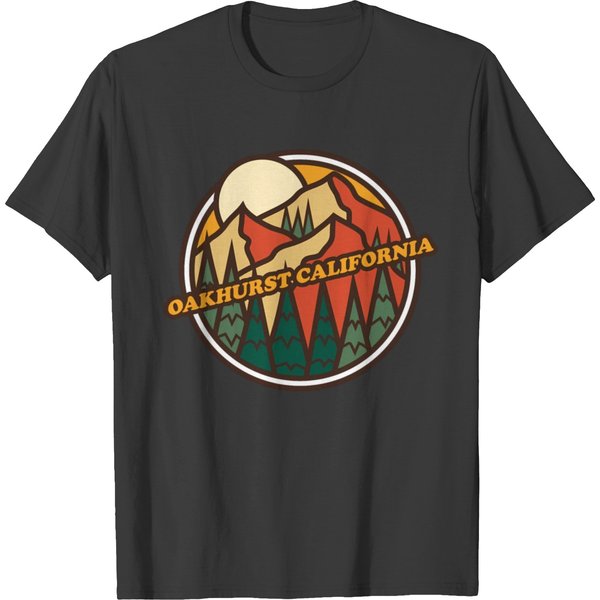 Oakhurst California Mountain Hiking Print T Shirts-image