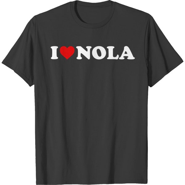 I Love Nola Heart New Orleans T Shirts-image