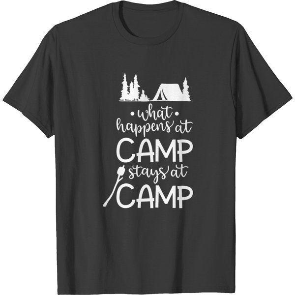 What Happens At Camp Stays At Camp T Shirts-image