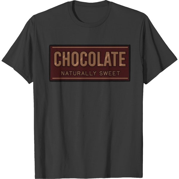Chocolate Naturally Sweet Dessert Lover Food Cacao T Shirts-image