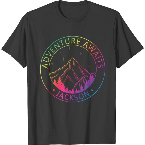 Jackson Jackson Hole Valley Wyoming Usa Adventure T Shirts-image