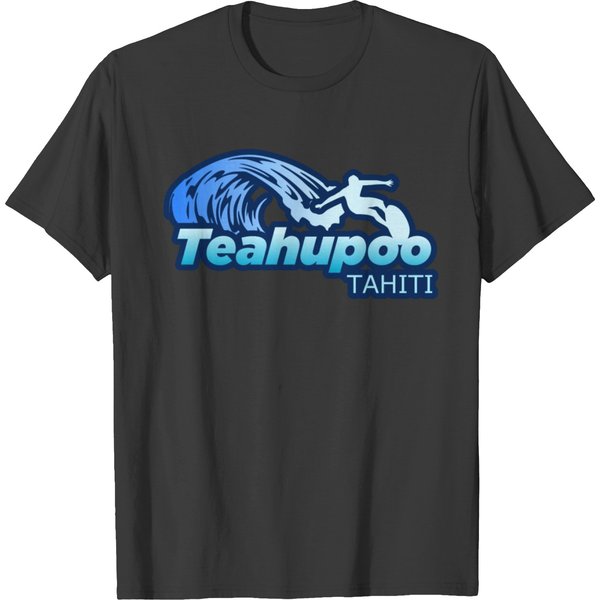 Surfing Teahupoo Tahiti T Shirts-image