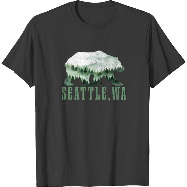 Seattle Washington Souvenir Gift T Shirts-image