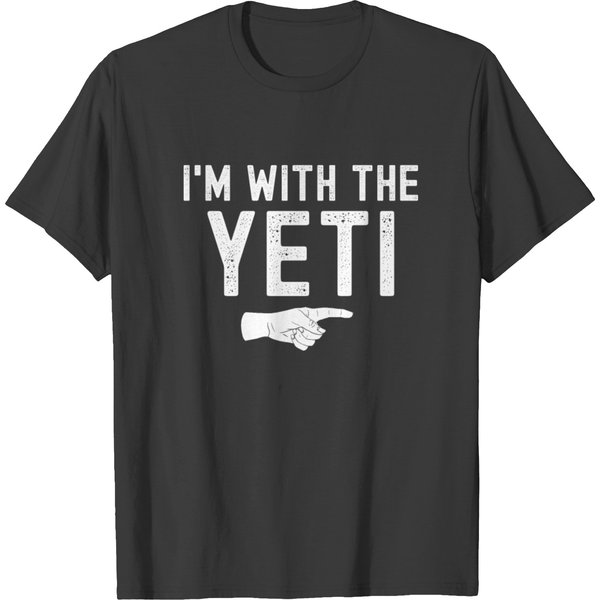 I'm With The Yeti Matching Yeti Costume T Shirts-image