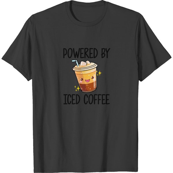 Powered By Iced Coffee, Iced Coffee T Shirts-image
