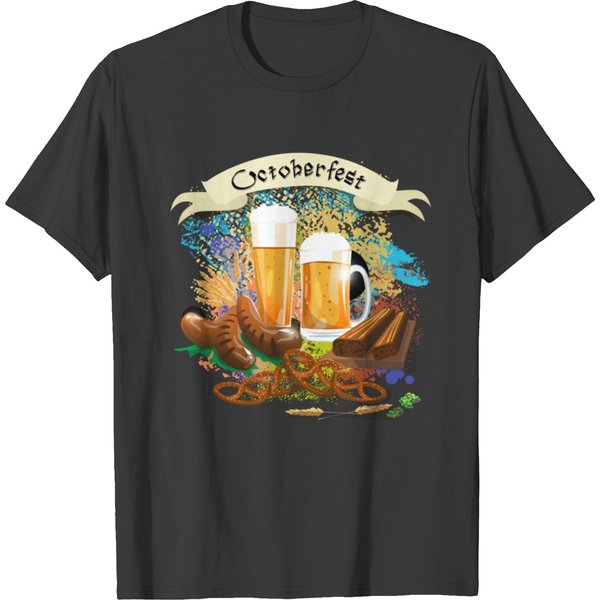 Oktoberfest Beer Festival Sausage Germany Munich T Shirts-image