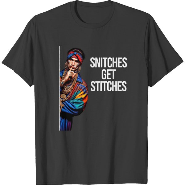 Snitches Get Stitches, Jesus I Saw That Parody T Shirts-image