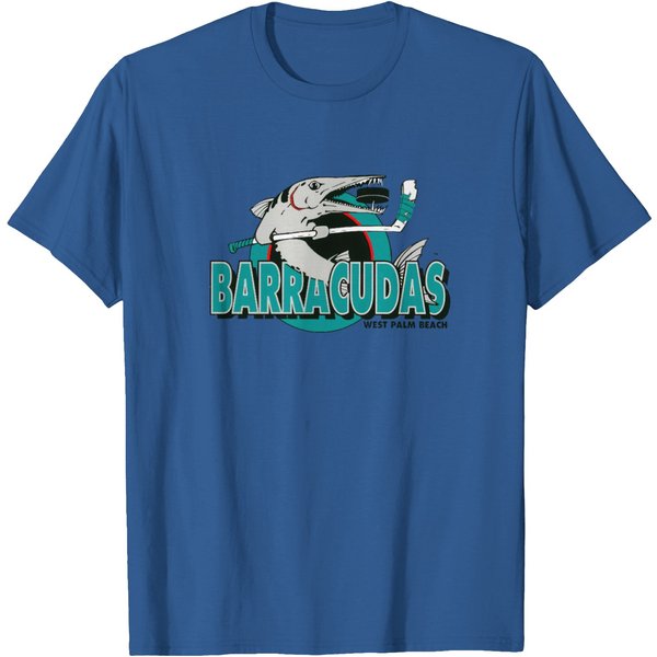West Palm Beach Barracudas Vintage Hockey Logo T-Shirt-image