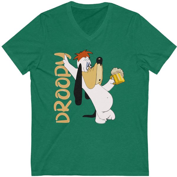 Droopy Dog With Bear Classic Cartoon T-Shirt-image